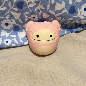 Pink yeti squish toy